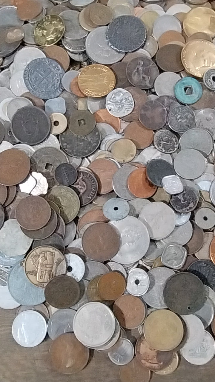 Bulk World Coins by The Pound | Old & Unusual Lots | Mixed World Coins